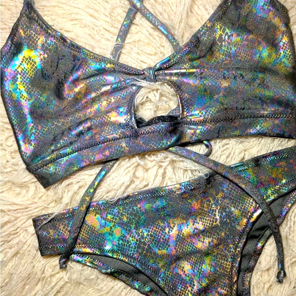 Snake print bikini